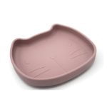 The Cotton Cloud Silicon Plate with Suction Base Pippa Dusty Pink