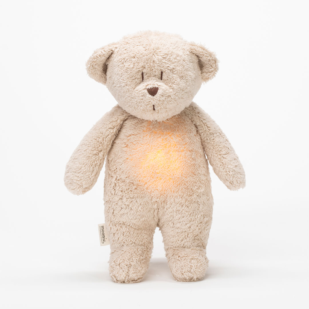 Moonie Bear with lights pink noise and cry detector